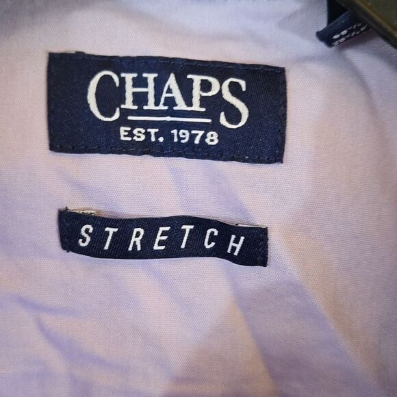 Chaps Boys 4/5 Violet Point Collar Long Sleeve Dress Shirt Formal Wedding Fancy - Picture 6 of 10